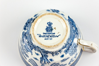 The Booth's maker's mark on a Real Old Willow tea cup