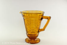 Sowerby Amber Glass Jug