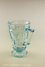 Sowerby Blue Glass Jug