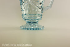 Sowerby Blue Glass Jug