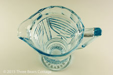 Sowerby Blue Glass Jug