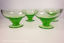 Green Glass Dessert Bowls