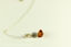 Baltic Amber and Sterling Silver Drop Pendant Necklace