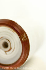 Tall White Studio Pottery Salt & Pepper Pots