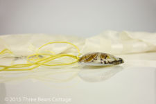 Caramel Lampwork Glass Pendant