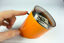 Circular Orange Plastic Perpetual Desk Calendar