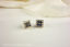 Sapphire and Diamond 9ct Gold Square Stud Earrings