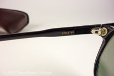 Ray-Ban USA Bausch & Lomb Ebony Premier Traditionals Style E-1 Sunglasses