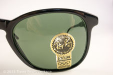 Ray-Ban USA Bausch & Lomb Ebony Premier Traditionals Style E-1 Sunglasses