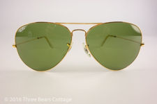Ray-Ban USA Bausch & Lomb Gold Rim Aviator Sunglasses