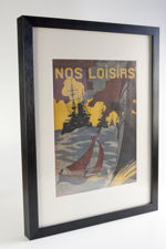 Framed "Nos Loisirs" with René Prejelan Cover from 1907