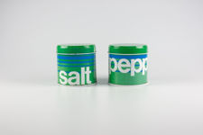 Blue and Green Salt & Pepper Pots