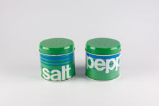 Blue and Green Salt & Pepper Pots