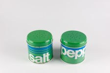 Blue and Green Salt & Pepper Pots