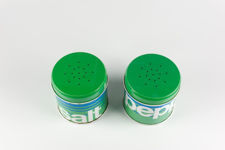 Blue and Green Salt & Pepper Pots