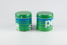 Blue and Green Salt & Pepper Pots