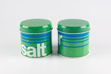 Blue and Green Salt & Pepper Pots