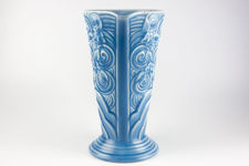 Wade Tall Blue Art Deco Vase