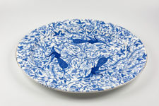Royal Crown Derby "Derby Peacock Blue" Oval Platter