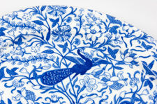 Royal Crown Derby "Derby Peacock Blue" Oval Platter
