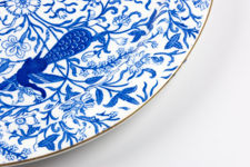 Royal Crown Derby "Derby Peacock Blue" Oval Platter
