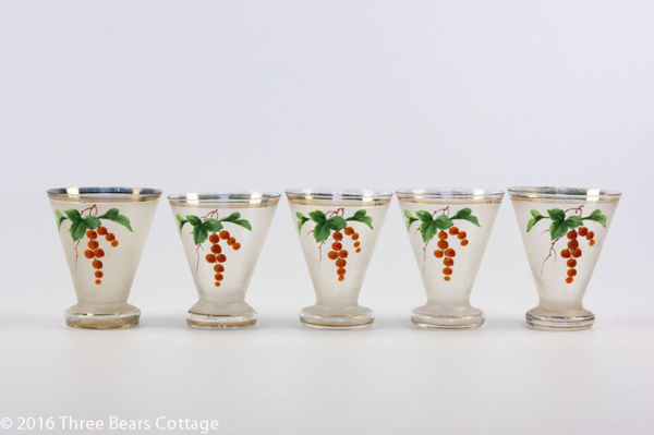 Hand Painted Frosted Shot Glasses