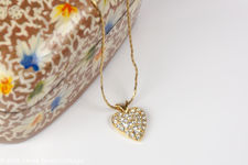Napier Diamante Heart Pendant