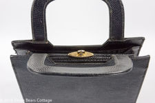 Elbief Black Leather Handbag