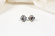 Monet Diamante Stud Earrings