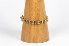 Weiss Green Floral Tennis Bracelet