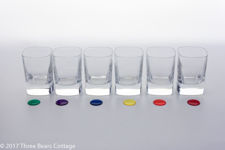 Crystal Cubed Shot Glasses