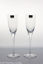 Dartington Lead Crystal "Ella" Champagne Flutes (two glasses)