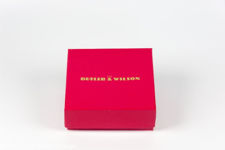 Butler & Wilson Magenta Flower Pendant Necklace and Earrings