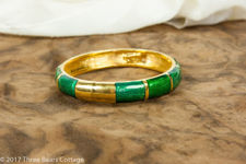 Monet Green Basse Taille Bangle
