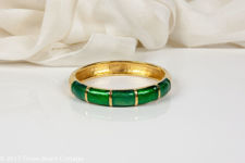 Monet Green Basse Taille Bangle