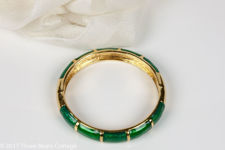 Monet Green Basse Taille Bangle
