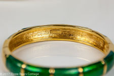 Monet Green Basse Taille Bangle