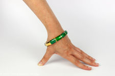 Monet Green Basse Taille Bangle