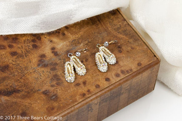 Butler & Wilson Crystal Shoe Earrings