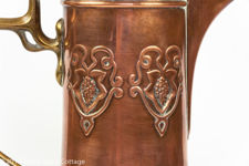 Art Nouveau Copper & Brass Claret Jug Trophy