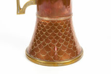 Art Nouveau Jugendstil Copper & Brass Pitcher