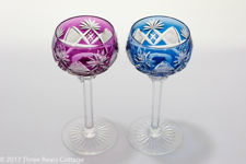 Val St. Lambert Berncastel Cut Crystal Wine Glasses