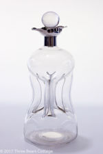 Hukin and Heath Silver Mounted Glass Decanter