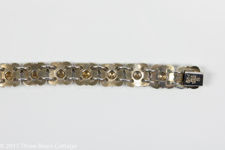 Willy Winnaess for David Andersen Silver and Enamel Floral Bracelet