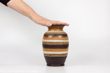 Dümler and Breiden Striped Earth Tone Vase