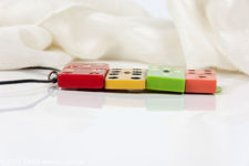 Bakelite Domino Pendant Necklace