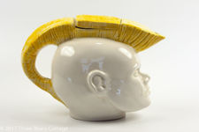 Swineside Ceramics Mohican Punk Rocker Teapot