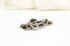 Victorian Sterling Silver Sweetheart Brooch