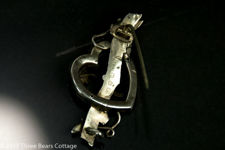 Victorian Sterling Silver Sweetheart Brooch