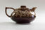 Fosters Pottery Brown Honeycomb Drip Glaze Teapot